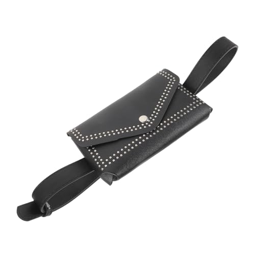 FRCOLOR Gürteltasche Für Frauen Aus Kleine Hüfttasche Mit Abnehmbarem Gürtel Stylische Punk-gürteltasche Reisetasche Mit Dekorativen Lederriemen von FRCOLOR