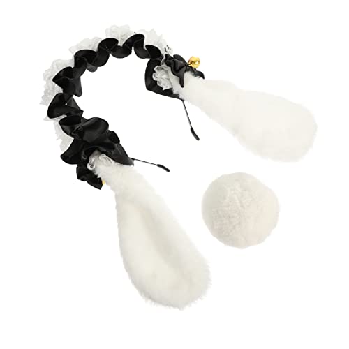 FRCOLOR Halloween-kostüm-set Inklusive -ohr-stirnband 2 Stück Samt-kopfbedeckungen Zubehör Für Cosplay-partys von FRCOLOR