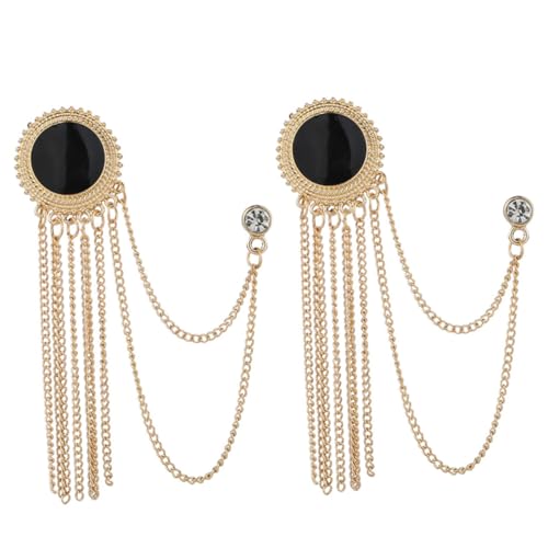 FRCOLOR 1 Satz Herren Anstecknadel Mit Quasten Für Anzüge Hemdkragen Pins Elegantes Zubehör Für Formelle Anlässe 2 Stück von FRCOLOR