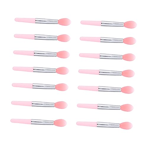 FRCOLOR 1 Satz Lipgloss-pinsel Gesicht Band Make-up-pinsel Für Frauen Rasierer Lippenapplikatorstäbe Lidschatten- Make-up-lippenpinsel Lidschatten-palette Halter Rosa Kieselgel von FRCOLOR