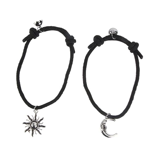 FRCOLOR 1 Satz Magnetische Armbänder für Einstellbare Handseil Armbänder mit Stern Anhänger Komfortabel Langlebig für Freundschaft Beziehung von FRCOLOR