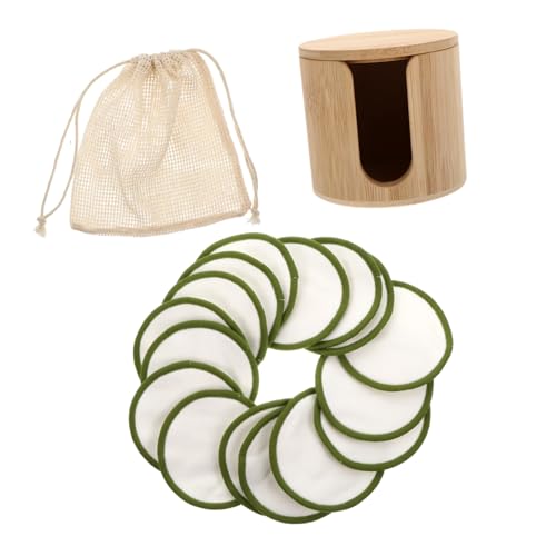 FRCOLOR Bambus Make-up Entferner Pads Wiederverwendbar Make-up Reinigungspads Kosmetik Entferner Tücher Hautverträglich Für Tägliche Reinigung von FRCOLOR