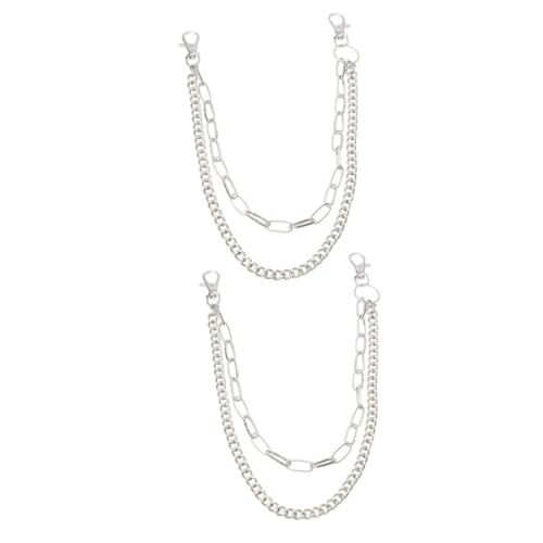 FRCOLOR 1 Satz Metallische Bauchketten Hüftgürtel Für Damen Punk Style Verstellbare Taillenkette Für Partys Besondere Anlässe 2 Stück von FRCOLOR