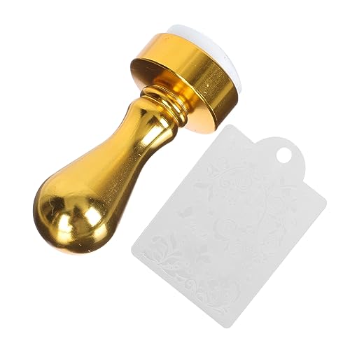 FRCOLOR Metallic Silikon Nagelkunst Stempel Maniküre-tool Für Diy Nageldesigns Für Zuhause Und Professionelle Anwendungen Gold von FRCOLOR