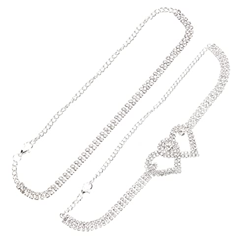 1 Satz Rhinestone Fußkettchen für Frauen Knöchelarmbänder für Sommer Strand Besondere Anlässe von FRCOLOR