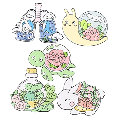 FRCOLOR 5stücke Schnecken Brosche Clip Für Frauen Kleidungsbrosche Tier Broschenclip Schalbrosche Dekorativ Schal Kragen Revers Decor von FRCOLOR