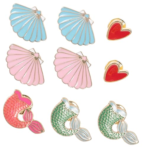 FRCOLOR 1 Satz Teiliges Cartoon Brustnadel Für Frauen Kreative Haarschmuck Anstecker Niedliche Kleidungspins Für Bekleidung Taschen Hüte Schals Besondere Anlässe Wie Hochzeiten 9 Stück von FRCOLOR