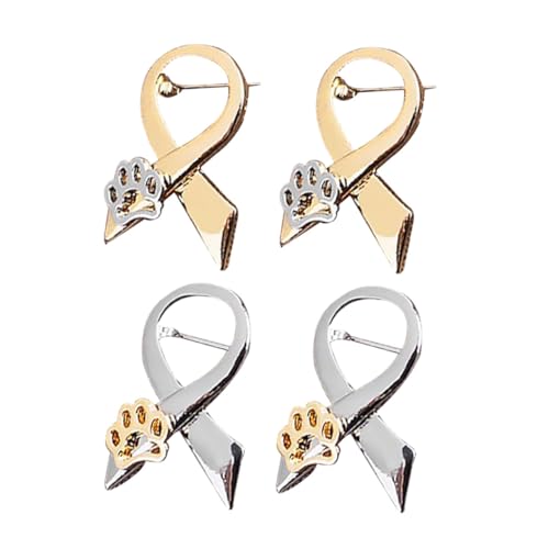 FRCOLOR 4stücke Teilige Cartoon Broschen Aus Legierung Stilvolle Fliege-tier-klaue-breastpins Für Verschiedene Anlässe Und Outfits von FRCOLOR