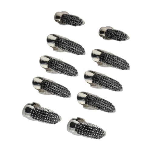 FRCOLOR 10stücke Gothic Punk Krallenringe Falsche Fingernägel Für Cosplay Und Halloween Mittlere Große Und Kleine Ringe Schwarz Krallen-dekoration Für Kostümpartys von FRCOLOR