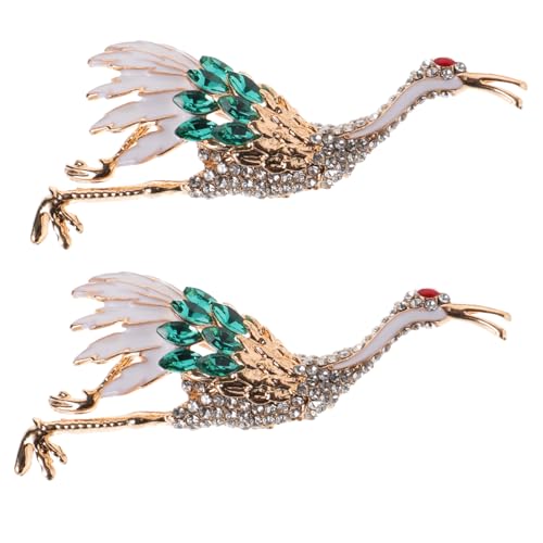 FRCOLOR 2stücke Brosche Aus Legierung Mit Strass Und Perlen Für Damen Schmuck Kleidung Zubehör Party Hochzeit Geschenkidee von FRCOLOR