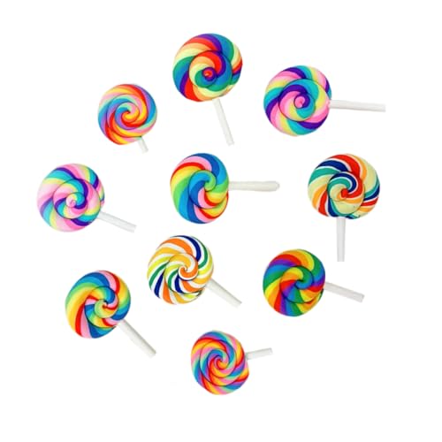 FRCOLOR 10stücke Pack Bunte Lollipop-broschen Aus Kunststoff Und Metall Leicht Und Langlebig Für Kleidung Und Taschen Dekorative Broschen Für Frauen Zufälliges Muster von FRCOLOR