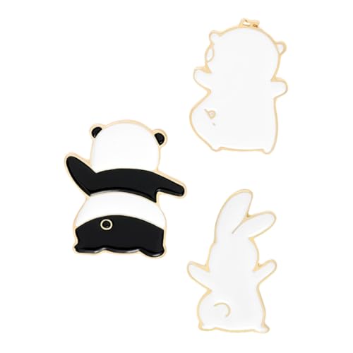 FRCOLOR 1 Satz Teiliges Niedlicher Tier Broschen Kreative Brustpins Für Kleidung Dekorative Accessoires Für Jacken Rucksäcke Hüte Design Mit Verarbeitung 3 Stück von FRCOLOR