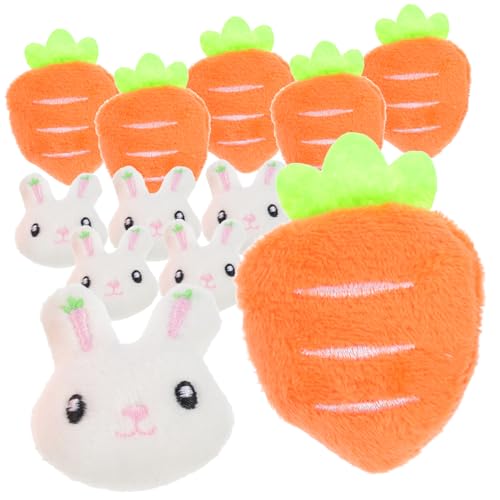 FRCOLOR 12stücke Kaninchen Brosche Karotten Design Plüsch Brustnadel Dekorative Broschen Für Kleidung Tasche Schuhe Verzierung Für Feste Anlässe von FRCOLOR