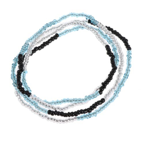 FRCOLOR 1 Satz Teiliges Stilvolle Strand Waist Chain Bikini Kette Mit Perlen Für Damen Verstellbare Bauchschmuck Für Sommermode Am Strand 2 Stück von FRCOLOR