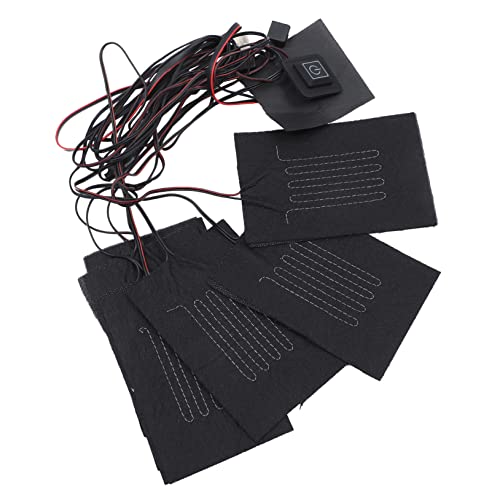 FRCOLOR USB Heizkissen für Kleidung Einstellbares Heizpad Komplexem Faser Material für Winterbekleidung Tragbares Heizstück mit Temperaturregelung für Outdoor Aktivitäten von FRCOLOR