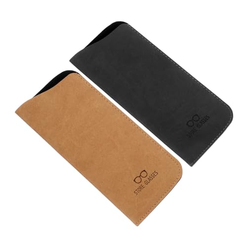 FRCOLOR 1 Satz Weiche Pu Brillen Aufbewahrungstasche Tragbare Brillentasche Brillenetui Schlanke Brillenhülle Sonnenbrillen Schutztasche Für Männer Und Frauen 2Stk FRCOLOR 1 Satz Weiche Pu Brillen Aufbewahrungstasche Tragbare Brillentasche Brillenetui Schlanke Brillenhülle Sonnenbrillen Schutztasche Für Männer Und Frauen 2Stk von FRCOLOR