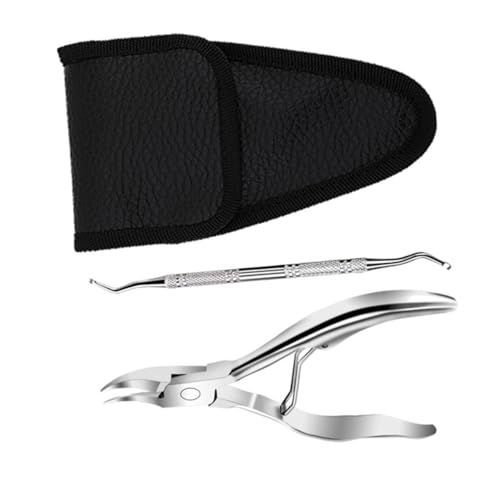 FRCOLOR 1 Satz Zweiteiliges Maniküre-Set Abs Maniküre-Trimmer Nagelhautschneider Aufkleber pediküre werkzeug nagelhautmesser Nagelzange Trimmer Fingernagelknipser Rostfreier Stahl Silver von FRCOLOR