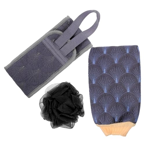 FRCOLOR Badeutensilien Peeling-rückenschrubber Handtuch Schrubberhandschuh Und Schaumbad von FRCOLOR