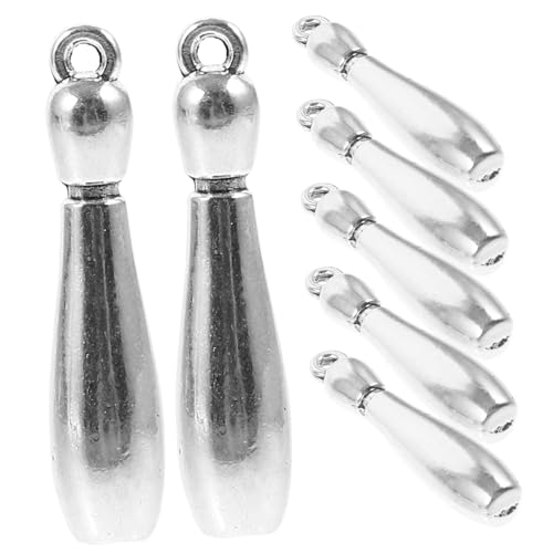 FRCOLOR 1 Set Bowlingkugel Anhänger Zum Herstellen Von Charms Zahlen Basteln Bowling Mini Bowling Anhänger Ohrring Bowling Anhänger Metallanhänger Bowlingkugel Charm von FRCOLOR