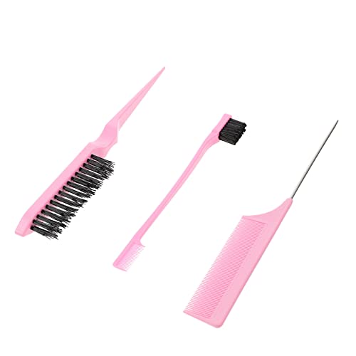 FRCOLOR 1 Satz Bürstenkamm-set Neckischer Kamm Für Damen Haarglättungskamm Dreifacher Neckkamm Kämme Für Friseure Männeranzug Nadelschwanzkamm Haarkamm Bilden Spitzer Schwanzkamm Mann Abs von FRCOLOR