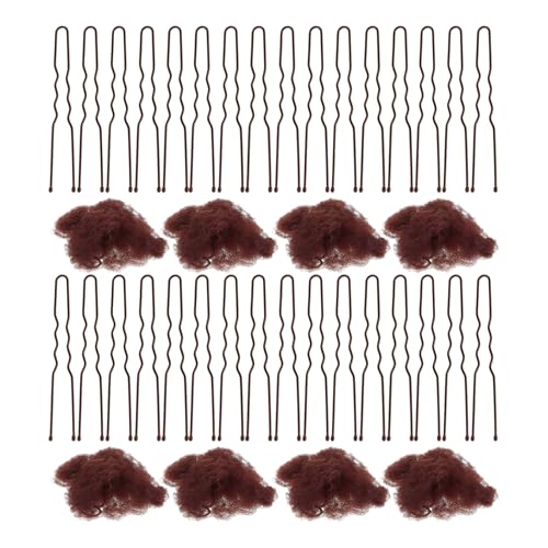 FRCOLOR 1 Set Haarnetz Haarset Haarnadeln Für Damen Haarspangen Haarnetze Für Damen Clips Für Haare Perücke Gestricktes Haarnetz Haarknoten Abdeckung Haarnetz Zum Schlafen Dutt von FRCOLOR