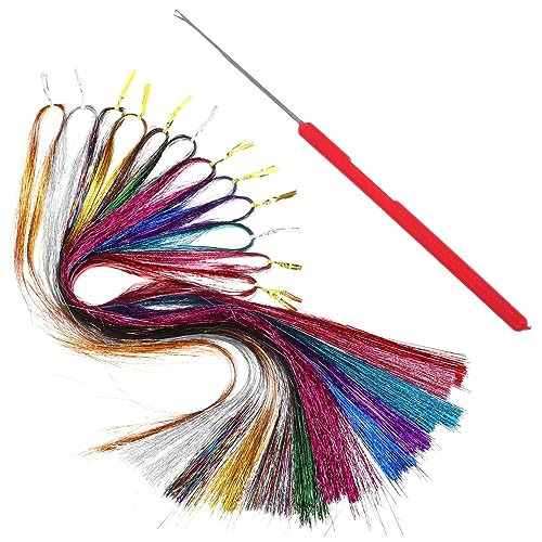 FRCOLOR 1 Set Haarverlängerungsdraht Haar Accessoire Haargummis Für Mädchen Haarteil Haargummis Für Mädchen Haarflechtwerkzeug Haar Lametta Set Echthaar Dutt Krawatten Little von FRCOLOR