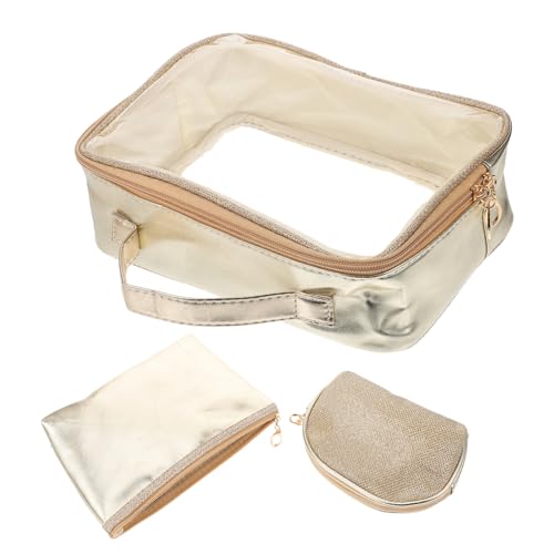 FRCOLOR 1satz Tragbare Kosmetiktasche Für Reisen Wasserdichter Makeup Organizer Für Damen Durchsichtige Kulturtasche Für Toilettenartikel Schmuck Und Kleine Gegenstände von FRCOLOR