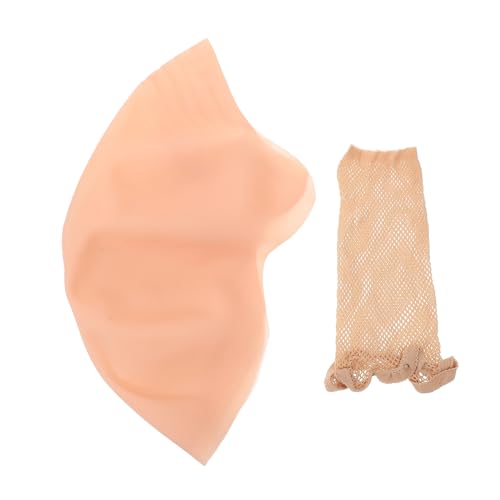 FRCOLOR 1 Set Perücken Anzieh Requisiten Dunkelbraune Glatzenkappe Make Up Glatzenperückenkappe Poster Verstellbare Fensterdichtung Halloween Glatze Abnehmbare Mönchs Cosplay von FRCOLOR
