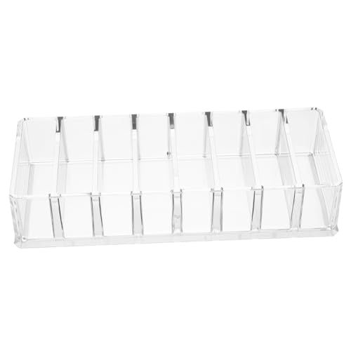 FRCOLOR 1stück Acryl Lippenstifthalter Mit Fächern Transparente Make-up Aufbewahrungsbox Für Lippenstifte Puder Und Blush Praktischer Organizer Für Schminktisch Badezimmer Und Vanity von FRCOLOR