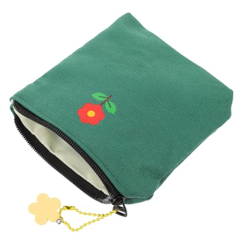 FRCOLOR Kleiner Geldbeutel für Damen Tragbare Aufbewahrungstasche Canvas Kompakte Damenbinde Tasche 4-6 Damenbinden Reise Zubehör von FRCOLOR