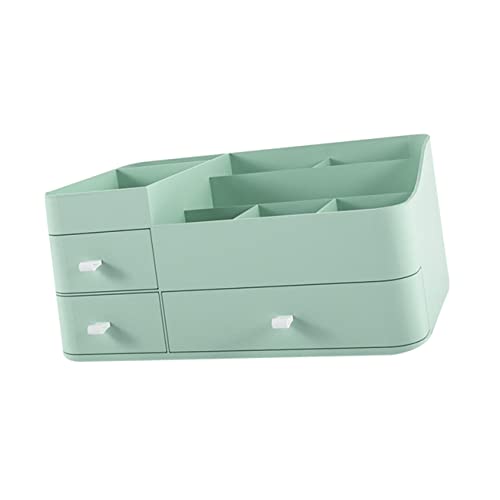 FRCOLOR 1stück Kosmetik Aufbewahrungsbox Mit Schublade Praktischer Organizer Für Make-up Lippenstifte Und Pflegeprodukte Grünem Kunststoff Für Schlafzimmer Und Badezimmer von FRCOLOR