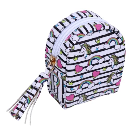 FRCOLOR 1stück Süßes Pu Ohrhörer Kabel Aufbewahrungstasche Mini Cartoon Münzgeldbörse Für Regenbogen Einhorn Design Langlebig Und Praktisch Für Mädchen von FRCOLOR