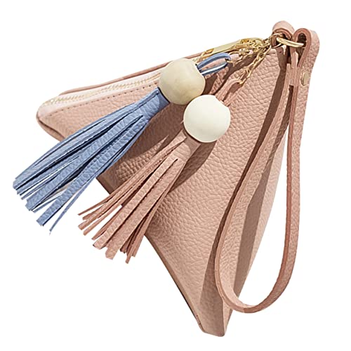 FRCOLOR 1 Stück Damen Mini Zipper Geldbörse PU Triangular Key Case Handtasche für Shopping Ausgehen Langlebig mit Praktischem von FRCOLOR