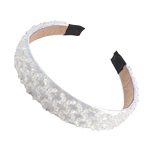 FRCOLOR 1 Stück -Stirnband Mit Bling-Diamant-Stirnband Strick-Haarband Tiara Für Mädchen Flechten Von Haar-Accessoires Geflochtenes Stirnband Mode-Haarband Schmuck von FRCOLOR