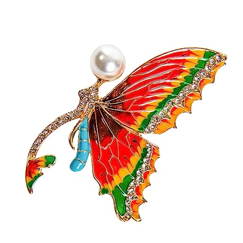 FRCOLOR 1 Stück Diamant-Schmetterlingsbrosche retro Hey Form für Gold Broschen Mode Brosche Frau Bruststift Kragennadelkette Anzugbrosche Kragen Brosche Kragenverzierung Legierung rot FRCOLOR 1 Stück Diamant-Schmetterlingsbrosche retro Hey Form für Gold Broschen Mode Brosche Frau Bruststift Kragennadelkette Anzugbrosche Kragen Brosche Kragenverzierung Legierung rot von FRCOLOR