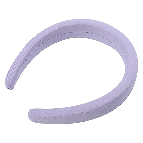 FRCOLOR 1stk Dickes Schwamm-stirnband Schwamm Rutschfeste Haarbänder Bauschiges Stirnband Vintage Haarreifen Stirnbänder Für Damenhaar Metall Mädchen Tuch (polyester) Kosmetik Violett von FRCOLOR