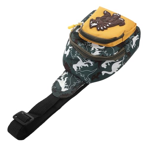 FRCOLOR Junge Mädchen Brusttasche Aus Hochwertigem Mit Dinosauriermuster Robust Und Praktisch Zum Tragen Von Schlüsseln Snacks Und Spielsachen von FRCOLOR