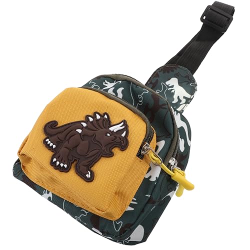 FRCOLOR Tasche Dinosaurier Junge Mädchen Brusttasche Schultertasche Umhängetasche Hüfttasche Kindertasche Aus Strapazierfähigem Material Mit Cartoon-Dinosaurier-mustern Für Partys Und von FRCOLOR