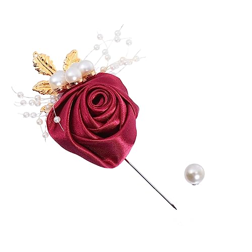 FRCOLOR 1 Stück Elegant Hochzeitskleid Brosche Handgefertigter Blütenanstecker für Damen Dekorative Brosche für Hochzeitsfeiern Partys Besondere Anlässe Stilvoller Schmuck für Outfit von FRCOLOR