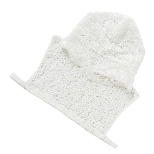 FRCOLOR Spitzenkragen Abnehmbar Für Damen Herren Mit Hut Falscher Kragen Kleidungsaccessoire Für Kragenlose Pullover Kleider Hautfreundlich Modisch von FRCOLOR
