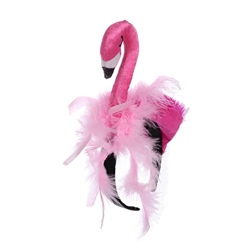 FRCOLOR 1stk Flamingo-stirnband Haarschmuck Für Mädchen Flamingo-haarschmuck Baby Mädchen Verbeugt Sich Baby Mädchen Stirnbänder Sommerkleid Kleine Satin Kopfbedeckung Hautpflegeprodukte von FRCOLOR