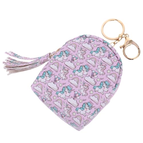 FRCOLOR 1 Stück Geldbörse für Besonders Lanyard-Geldbörse Tasche werfen Karte schlüsselanhänger schlüsselanhänger für Portemonnaie Entzückende Geldbörse PU-Leder Rosa von FRCOLOR