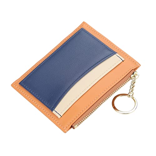 FRCOLOR 1 Stück Geldbörse mit Reißverschluss Splice-Geldbörse Mode Brieftasche Geldbörse für Frauen Orange von FRCOLOR