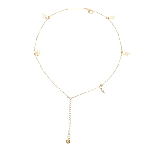 FRCOLOR 1 Stück Goldene Fußkette für Damen Doppellagige Fußkette Langlebigem Material für und Leicht zu Kombinieren von FRCOLOR