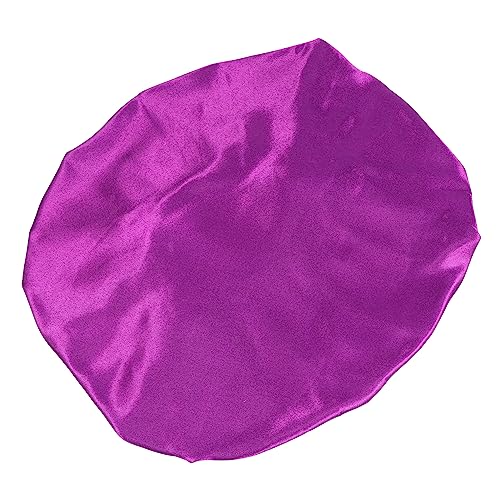 FRCOLOR 1stk Haarhut Schlafmütze Für Frauen Mädchen Schlafmützen Haarausfall Kappe Duschhauben Für Damen Nachtmütze Frauen Schlafen Haube Duschhut Satin Haarpflege Schädel Violett Fräulein von FRCOLOR