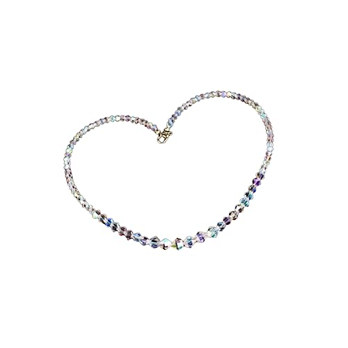 FRCOLOR Kristallhalskette Für Frauen Clavicle Chain Mit Funkelnden Kristallen Für Partys Strandurlaube Oder Besondere Anlässe Stil b von FRCOLOR