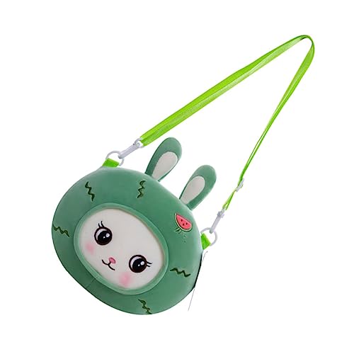 FRCOLOR Kaninchen-umhängetasche Für Junge Mädchen Kuscheltier Im Bunny-Design Großes Fassungsvermögen Plüsch-Design Bunte Farben Trendige Schultertasche Für Geschenke Und Spielzeug von FRCOLOR