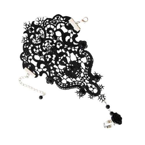 FRCOLOR 1 Stück Hollowed Lace Finger Ring Armband Elegantes Handschmuck für Damen Leichtes Design für Geschenkidee für Freunde Familie von FRCOLOR