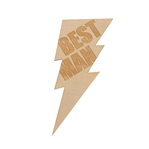 FRCOLOR 1 Stück Holz Brosche für Herren Anstecknadel zur Hochzeit Stilvolle Corsage Dekorative Boutonniere für Anzüge und Formelle Kleidung für Besondere Anlässe von FRCOLOR