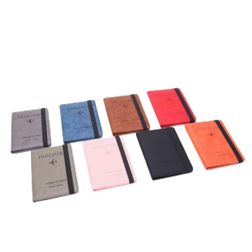 FRCOLOR Reisepasshülle Etui RFID-geldbörse Aus Pu Material Mit Multifunktions-Aufbewahrungstasche Für Damen Frauen Rosa Inklusive Bankhalter Geeignet Für Reiseausweis Und Ausweise von FRCOLOR